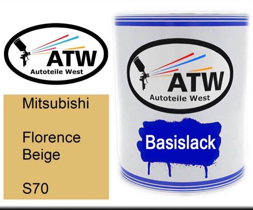 Mitsubishi, Florence Beige, S70: 1L Lackdose, von ATW Autoteile West.